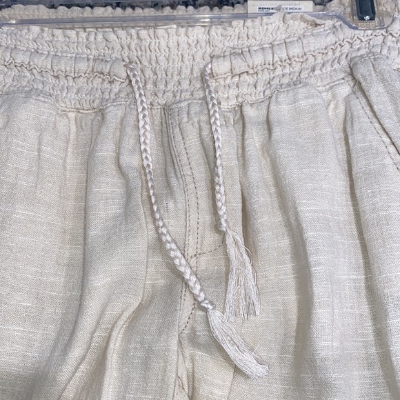 Khaki linen pants - Picture 8 of 9